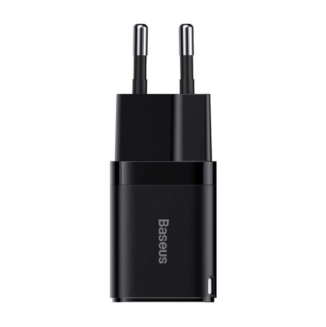 Adapter Baseus GaN3 Fast Charger 1C 30W Fast Wall Charger with Usb-c Socket Black (CCGN010101) — Aksesuarlar, Bakı