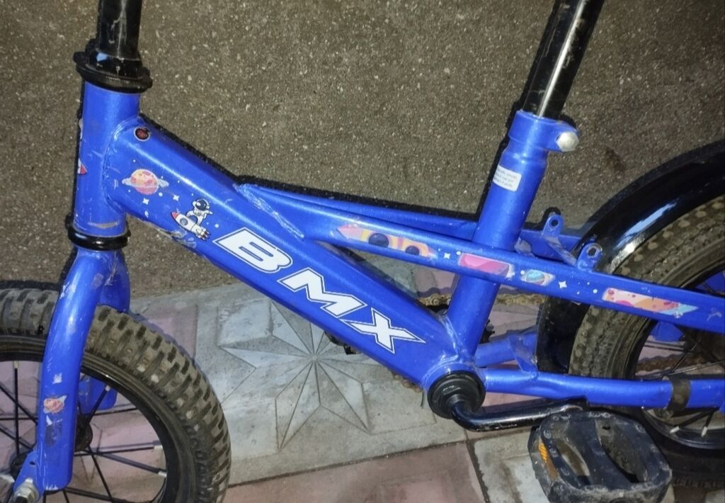 Uşaq velosipedi – BMX tipli, mavi rəng. Xüsusiyyətlər: - Çərçivə — Uşaq velosipedləri, Bakı (3)