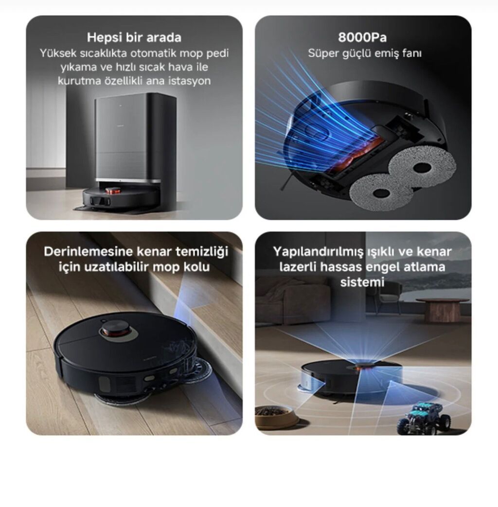 Xiaomi Robot Vacuum X20 Max, güclü bir çoxfunksiyalı baza ilə təchiz — Elektronika, Masazır (3)