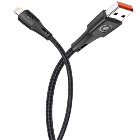 Naqil Euroacs EU-Y12 Braid USB Type-A to Lightning 1 m ACHRKA440430 Black — Bakı