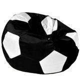 Puf Poufee Top DTO002 Qara, ağ (XXL) — Пуфы и банкетки