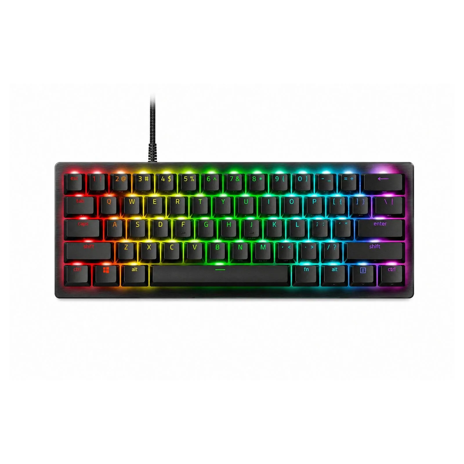 Oyun üçün simli klaviatura Razer Keyboard Huntsman V3 Pro Mini 61key Analog Optical Switches Usb-a EN, RGB, Black(RZ03-04990100-R3M1)