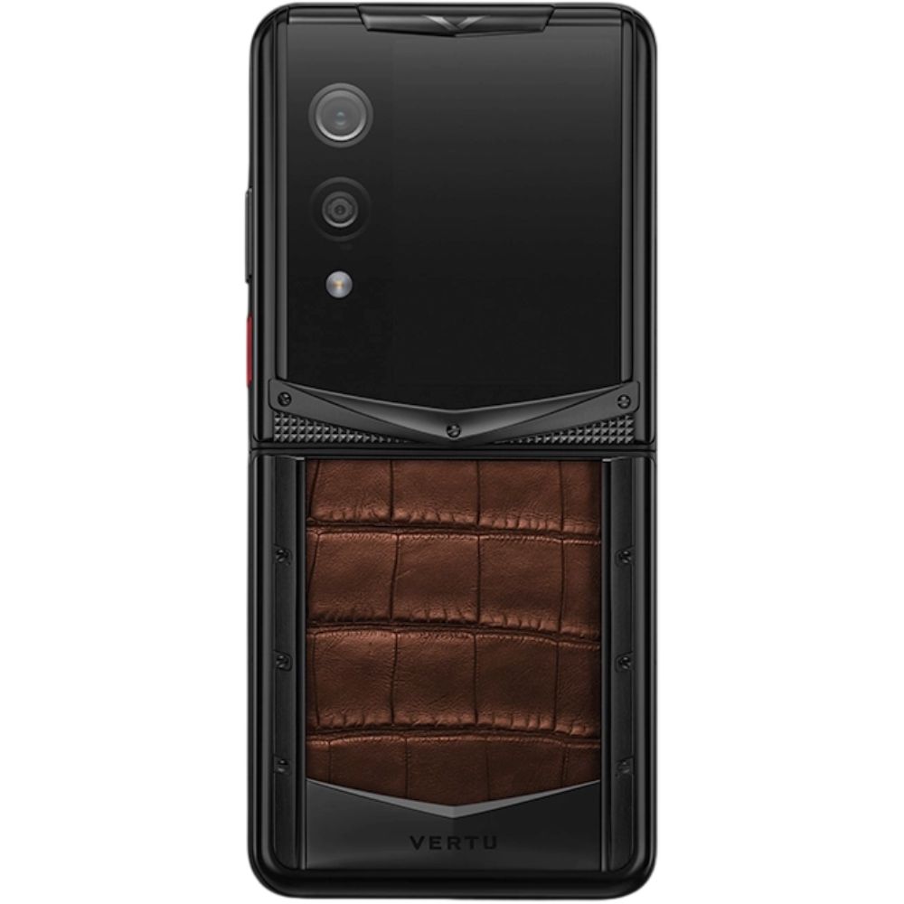 Vertu Quantum Flip Alligator 16 GB / 1 TB Amber Brown — Smartfonlar, Bakı (2)