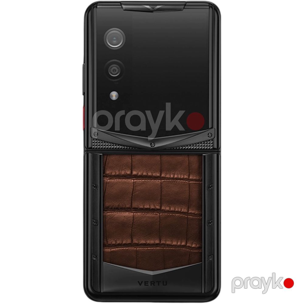 Vertu Quantum Flip Alligator 16 GB / 1 TB Amber Brown — Smartfonlar, Bakı (2)
