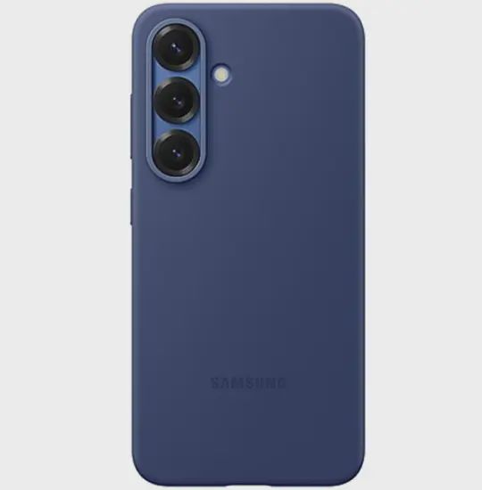 Samsung Galaxy S25 Plus Silicone Case EF-PS936CNEGRU Dark Blue — Çexollər, Bakı