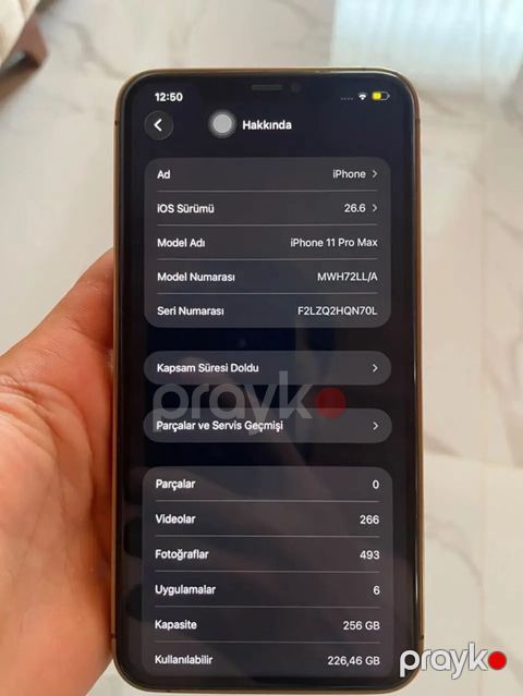 IPhone 11 Pro Max, 256 GB, Qara