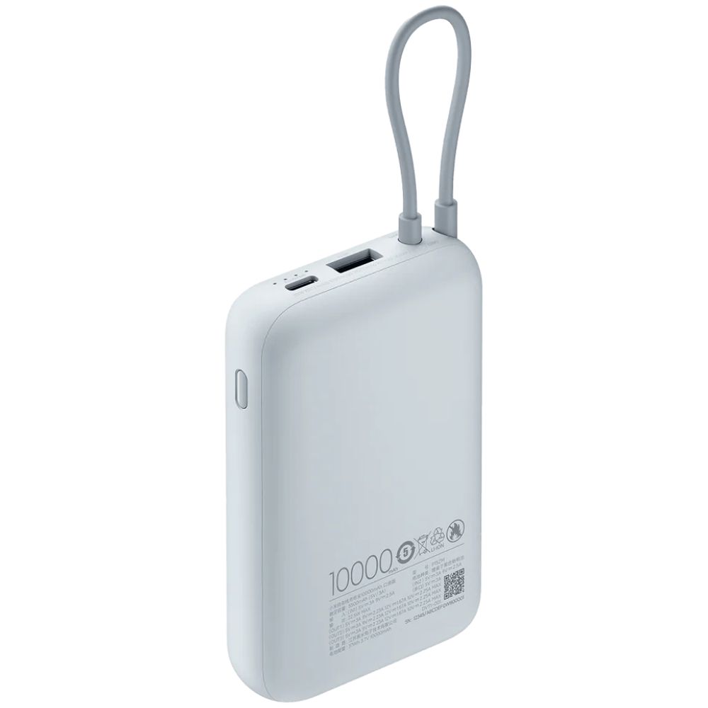 Power Bank Xiaomi 10000 mAh Integrated Cable Ice Blue P15ZM / BHR9073GL — Powerbank-lər, Bakı (3)