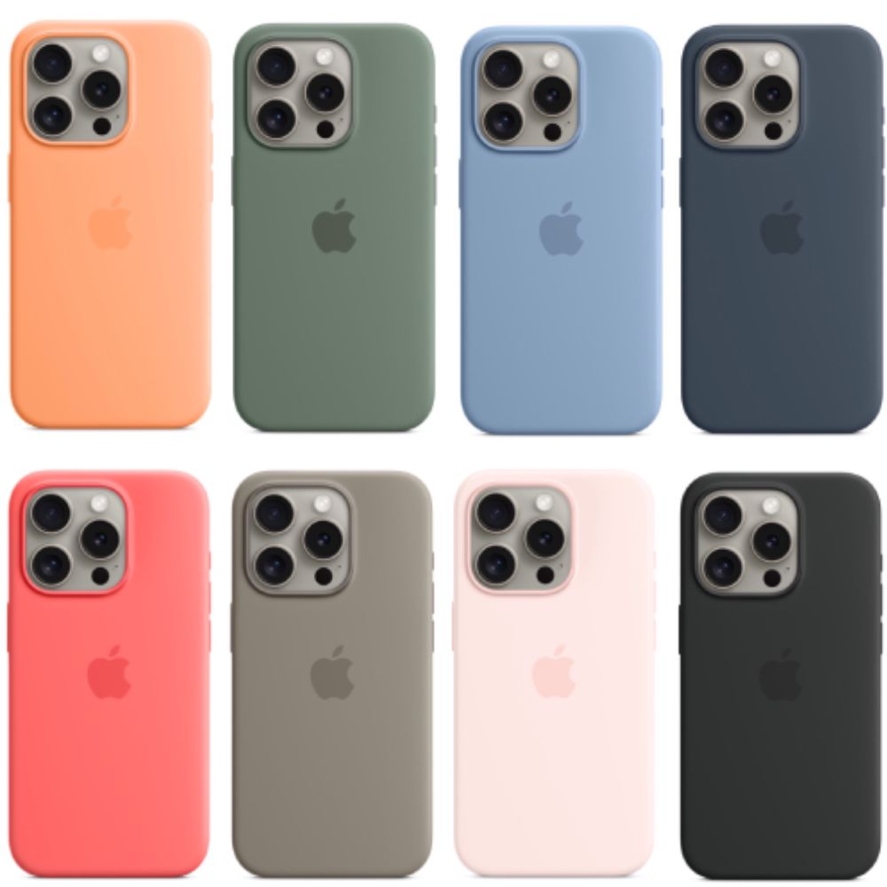 Qoruyucu örtük Apple iPhone 15 Pro Max Silicone Case W/MagSafe Black MT1M3ZM/A — Çexollər, Bakı (5)