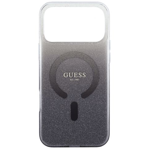 Qoruyucu örtük Guess iPhone 17 Pro Max GUHMP17XHGRCELK Black — Bakı