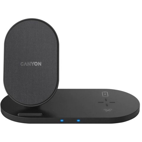 Canyon Wireless Charger WS-202 2in1 Black CNS-WCS202B — Bakı