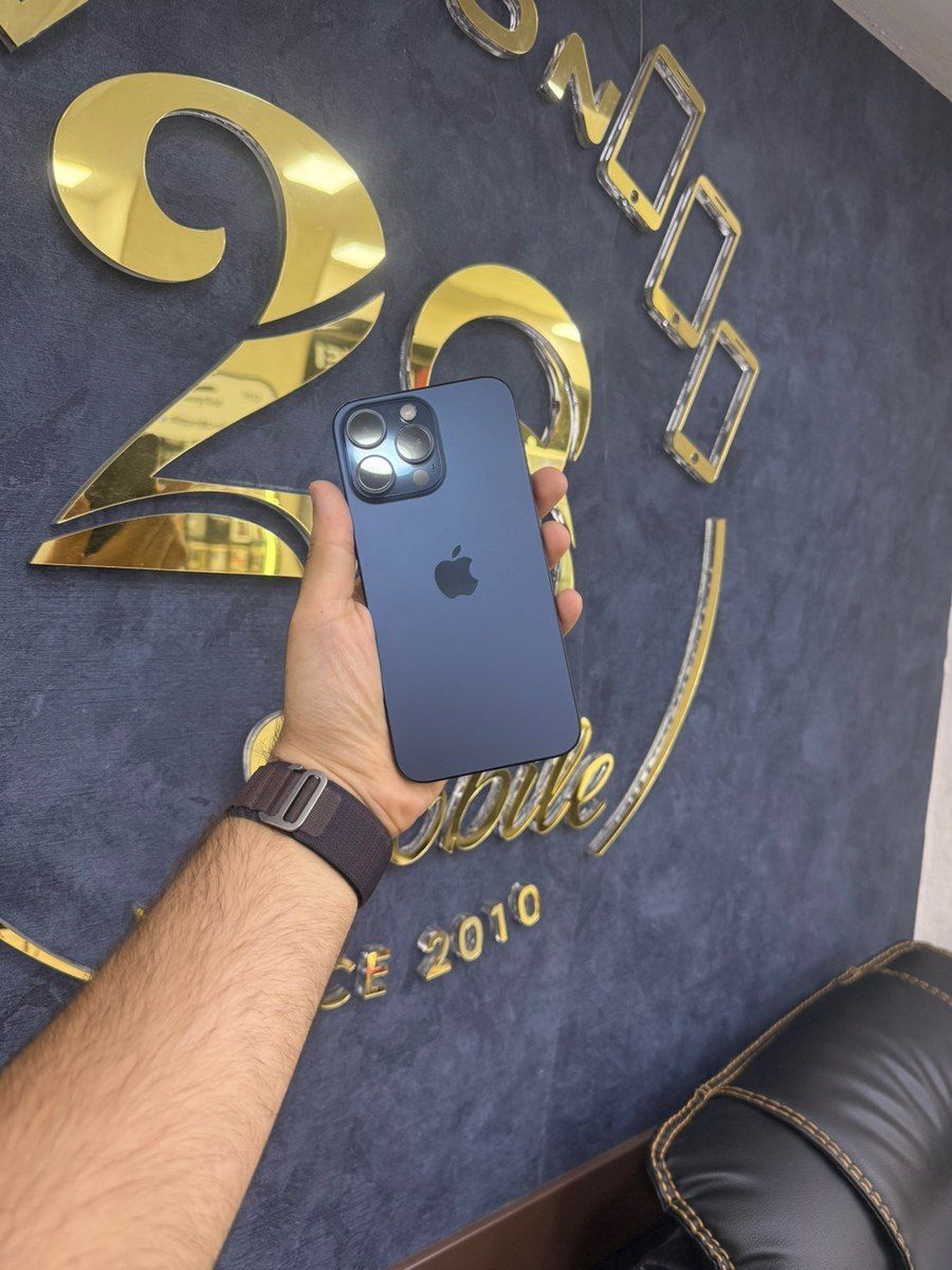 Apple iPhone 15 Pro Max Blue Titanium 1TB/8GB — Smartfonlar, Bakı (7)