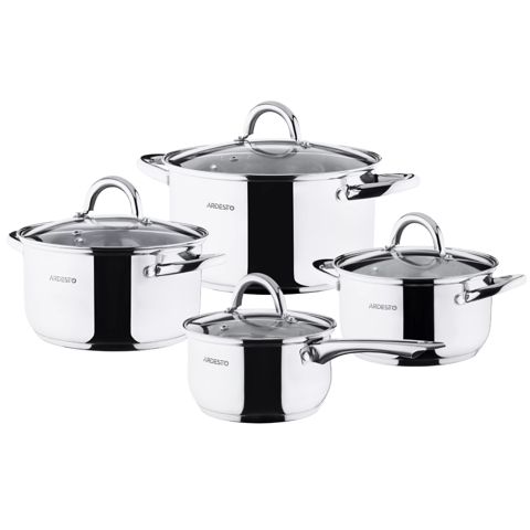 Qazan dəsti Ardesto Gemini Gourmet Andria 8 parça AR1908PS — Bakı