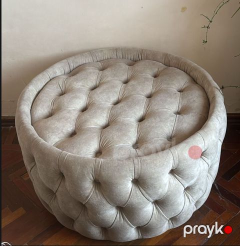 Yeni, Pufik oturacaq, Vеlur parça, rəng - Boz, Kredit yoxdur, Çatdırılma yoxdur — Bakı