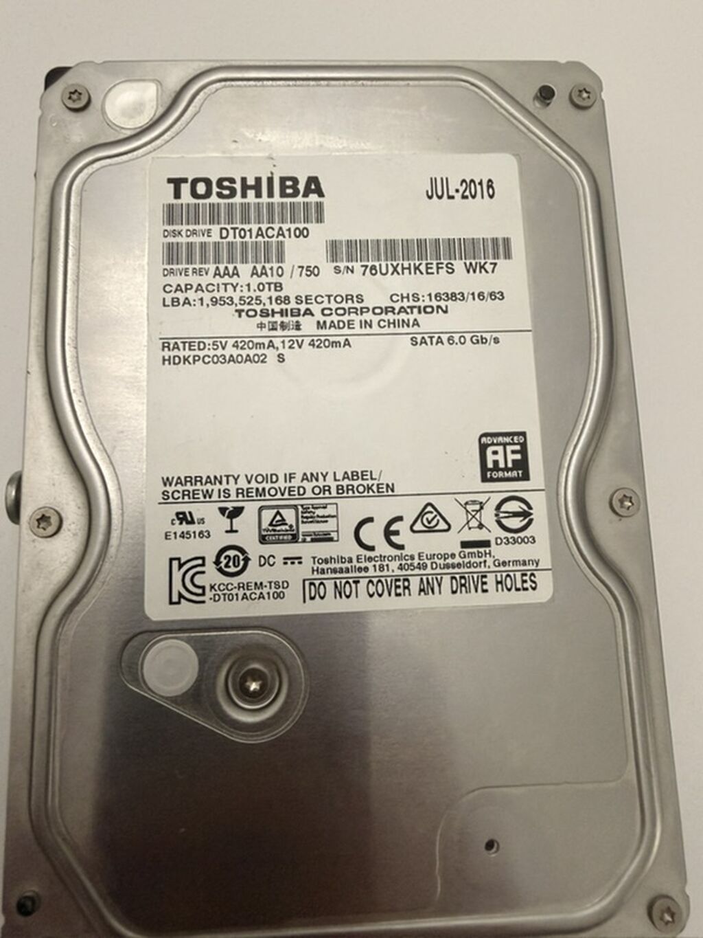 Toshiba HDD lar stilir tek tekde satilir ikisi birlikdede satilir — Elektronika, Bakı (3)