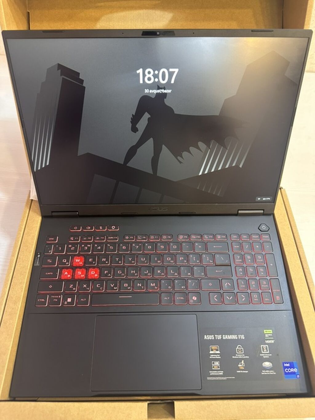 Noutbuk ümumi 2 gün istifadə olunub, klaviaturaya belə əl dəyilməyib — Asus, Bakı (6)