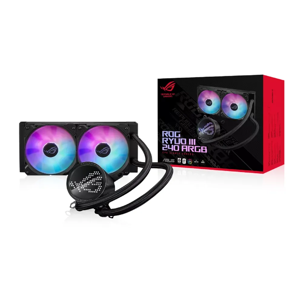Prosessor üçün maye soyutma sistemi ASUS ROG Ryuo III 240 Argb CPU cooler (90RC00J1-M0UAY0) — Bakı