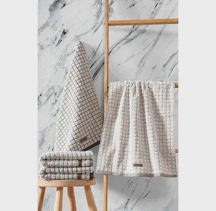 Dəsmal Cotton Box Nature Jacquarded 50x90 Kahve — Tekstil, Bakı