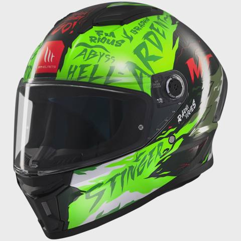 Dəbilqə Helmets MT Stinger 2 Ardent C6 Fluor Gloss, L (1334B702616) — Motorcycle gear