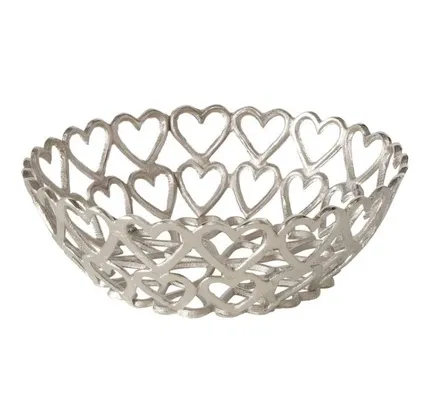 Dekorativ qab Boltze Halina Silver H 10 sm — Bakı