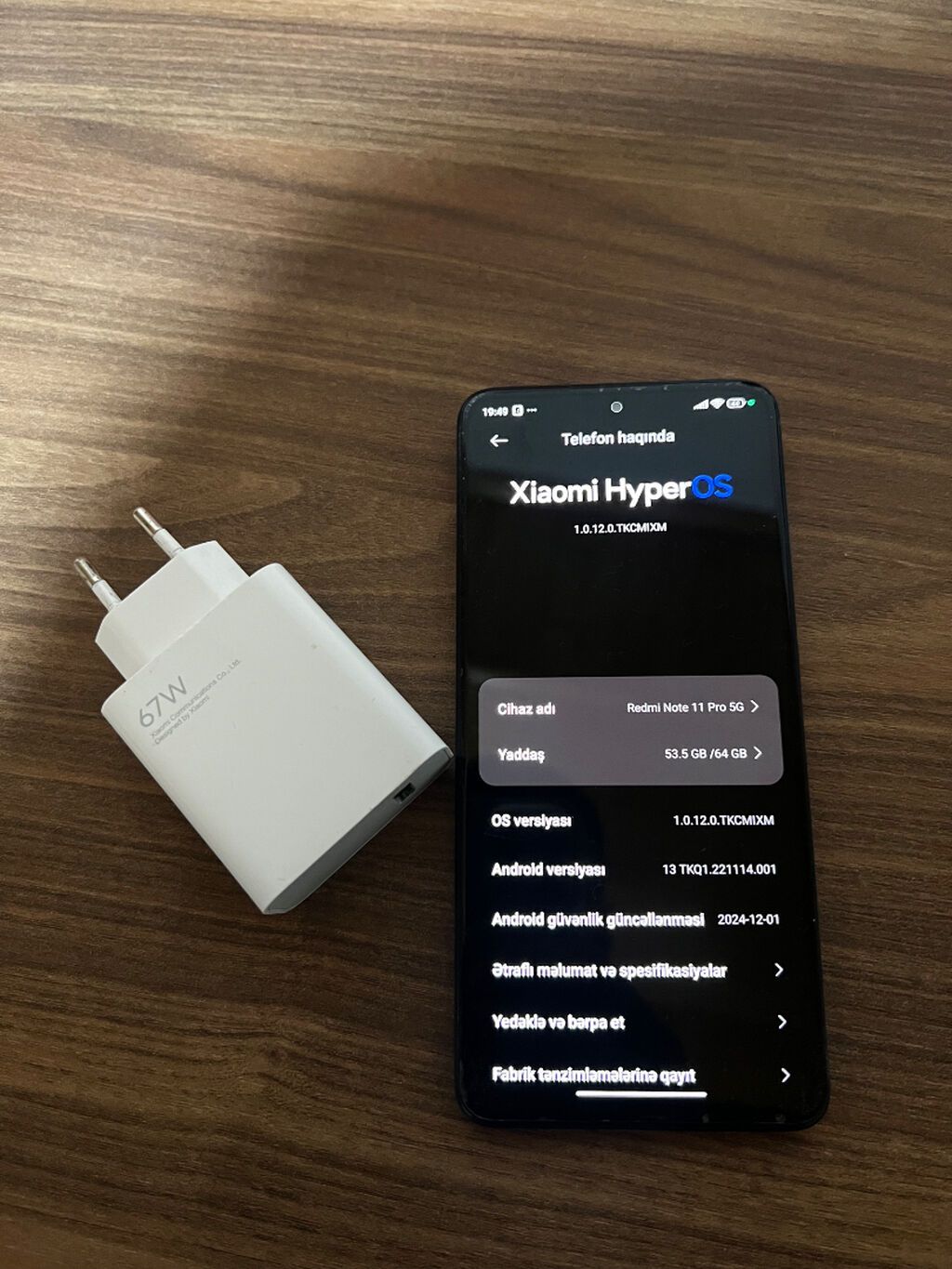 Redmi Note 11 Pro, 64 GB, rəng - Qara — Elektronika, Bakı (2)