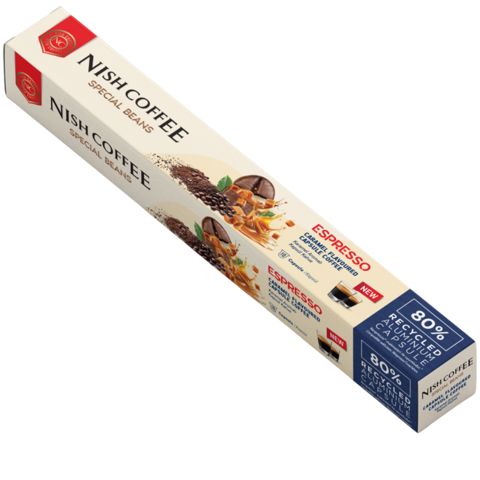 Qəhvəbişirən üçün kapsul Nish Nespresso Caramel 10 ədəd 8683583873586 — Bakı