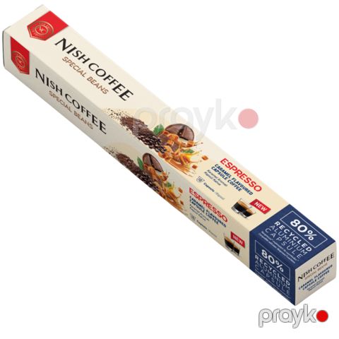 Qəhvəbişirən üçün kapsul Nish Nespresso Caramel 10 ədəd 8683583873586 — Bakı