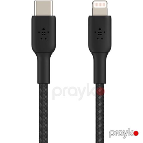 Naqil Belkin USB Type-C to Lightning CAA004BT2MBK Black — Bakı