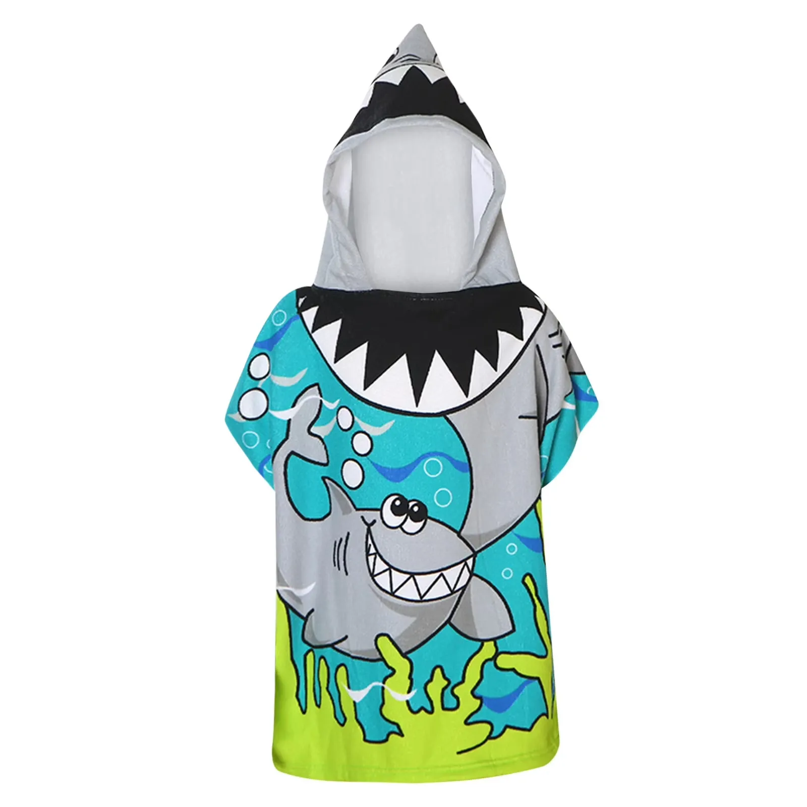 Uşaqlar üçün ponço-dəsmal Mollis, 7-8 yaş, Shark (8697427903001) — Bakı