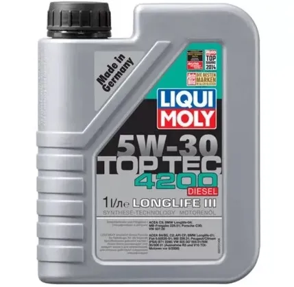 Avtomobil mühərrik yağı Liqui Moly Top Tec 4200 5W-30 Diesel 1L (2375) — Bakı