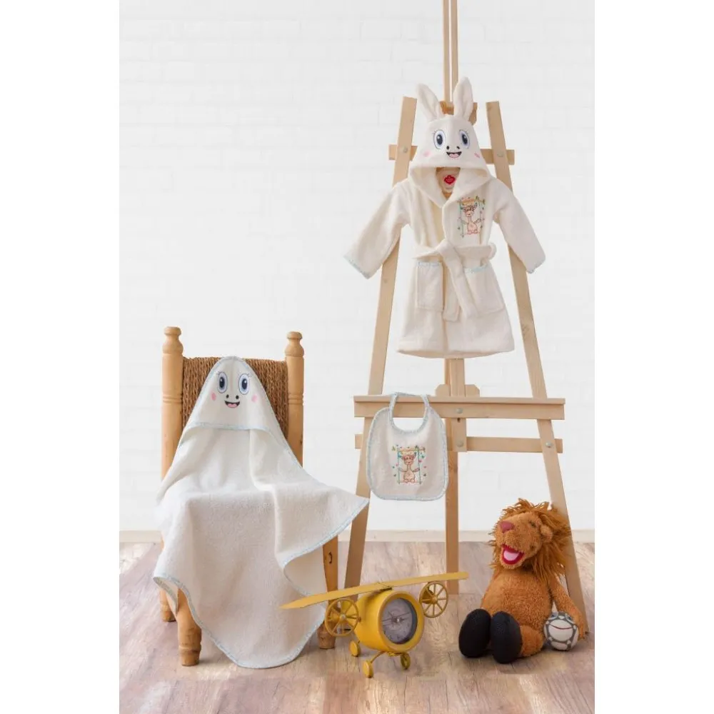 Uşaq hamam dəsti Cotton Box Zurafa, Krem (8680108055137) — Mallar