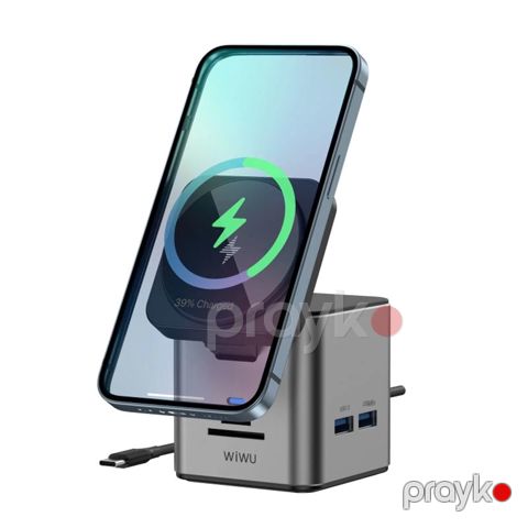 Wiwu 9in1 Docking Station With Wireless Charger WI-W025 — Bakı