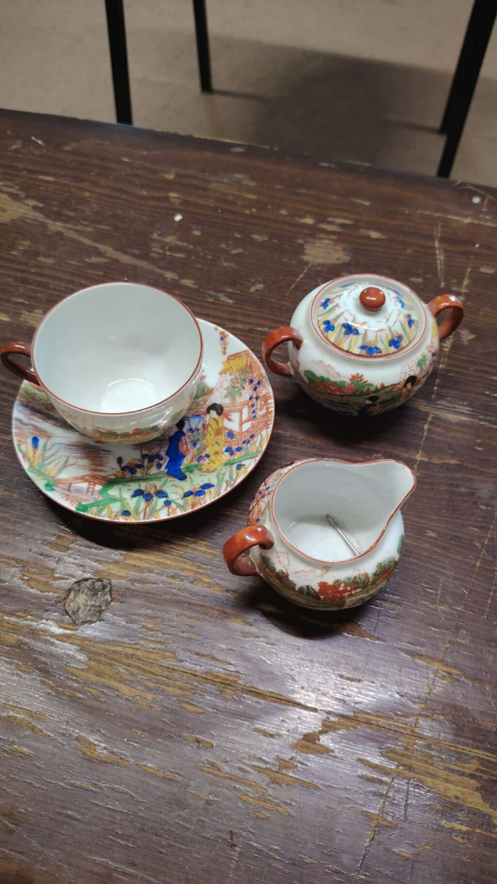 Винтажный японский костяной фарфоровый набор — Mallar, Bakı (3)