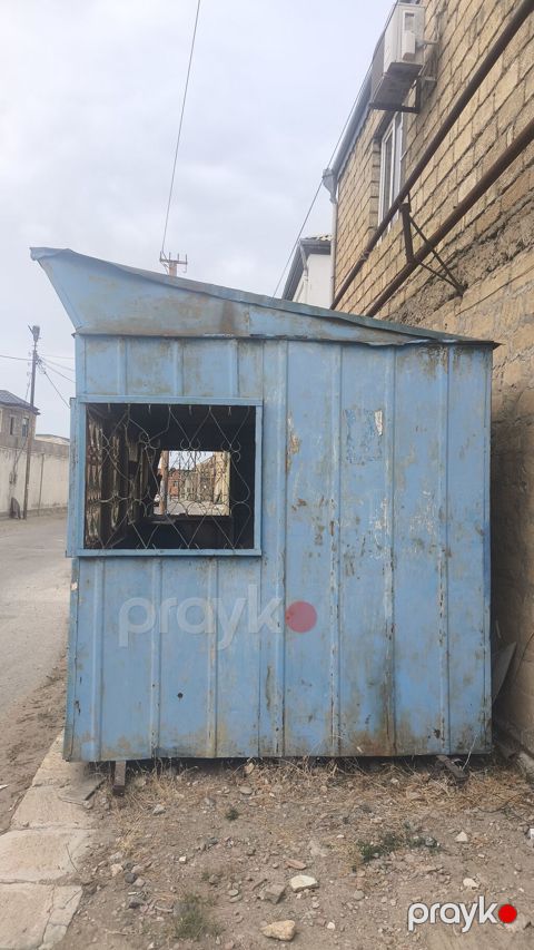 Metal kiosk – köçürülə bilən köşk - Material: qalın metal/örtük sac — Saray