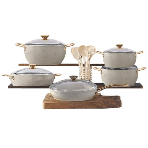 Bonera vogue ındıksıon 16 parça krem — Bakı