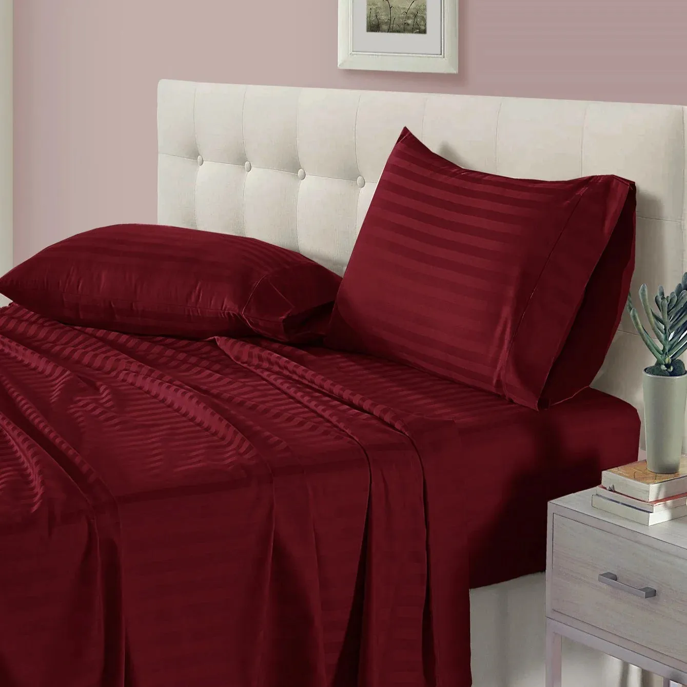Yataq dəsti Mollis Stripe Saten İki nəfərlik MSST0024 (8682152006295) — Постельное белье