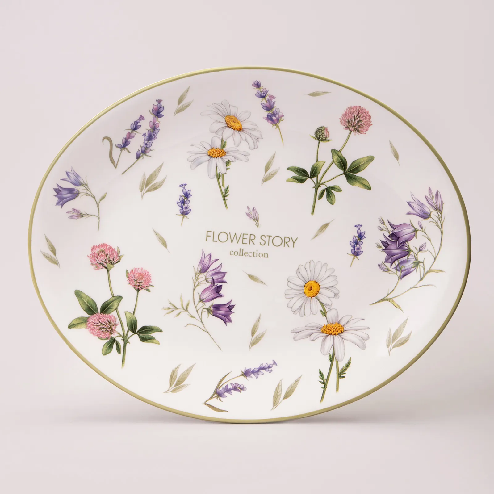 Oval bulud Agness Flower Story 31 sm (358-2170) — Dining tableware