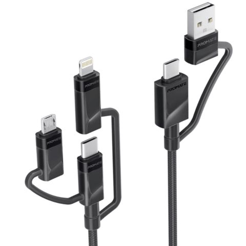 Naqil Promate PentaPower USB Type-C to USB Type-C Black — Bakı