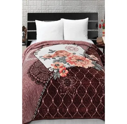 Yataq örtüyü Mink Solana 989 220x240 sm, Kahve (8699101287346) — Bakı