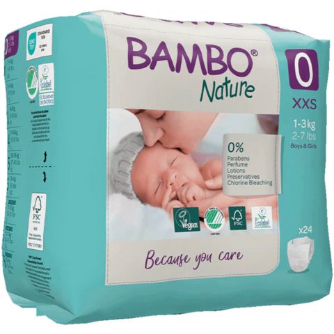 Uşaq bezləri Bambo Nature 0 24 ədəd 1000010819 — Bakı