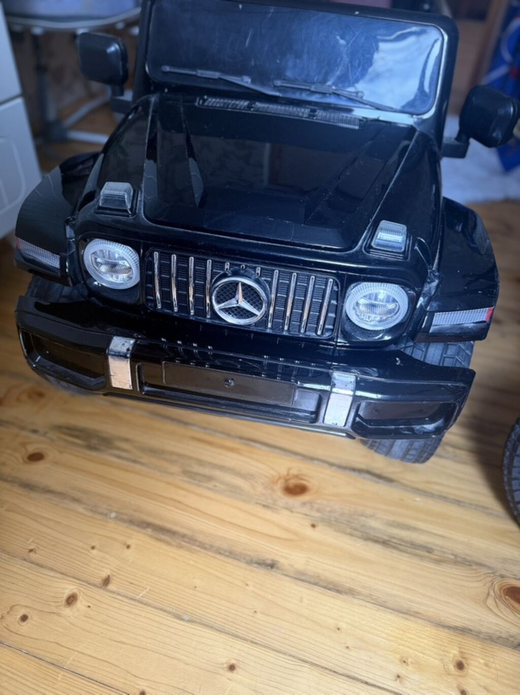 Uşaq üçün elektrikli minik maşını – Mercedes G-class üslubunda, qara — Mallar, Bakı (2)