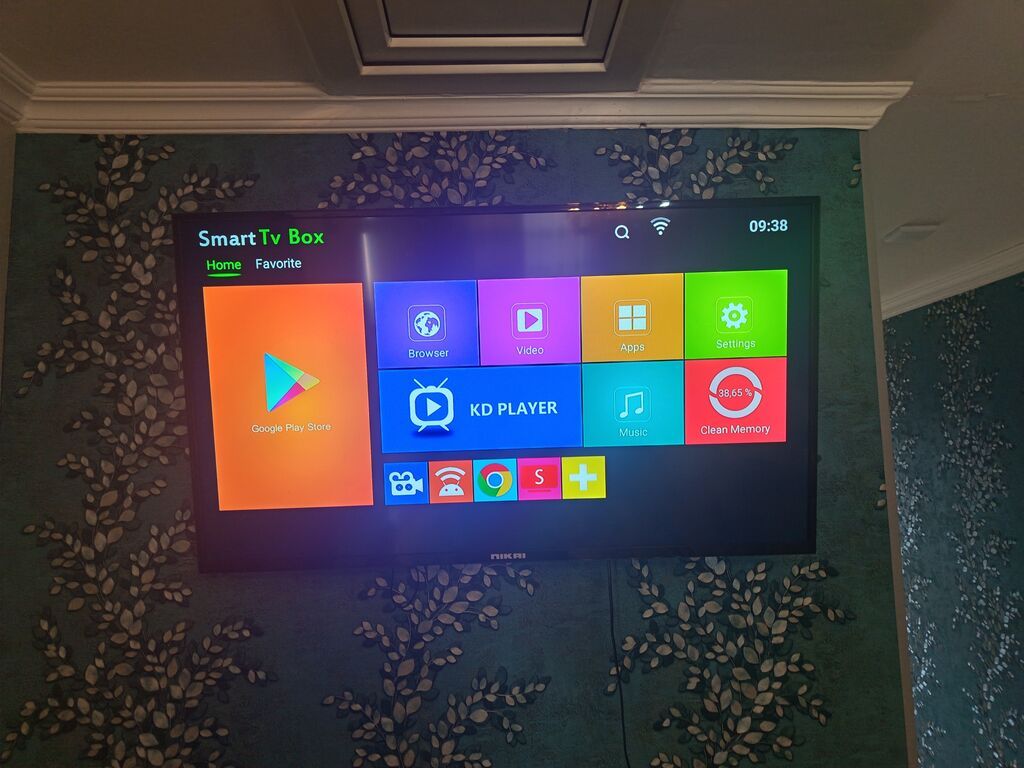 Nikai LED televizor + Smart TV Box Xüsusiyyətlər: - Ekran: geniş — Televizorlar, Bakı (4)