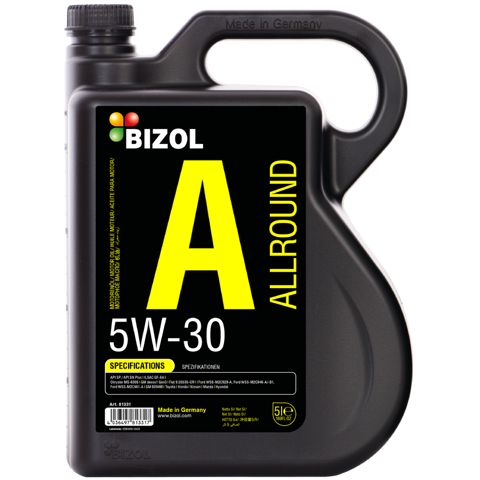 Mühərrik yağı Bizol Allaround 5W-30 A3/B4 5 lt — Bakı