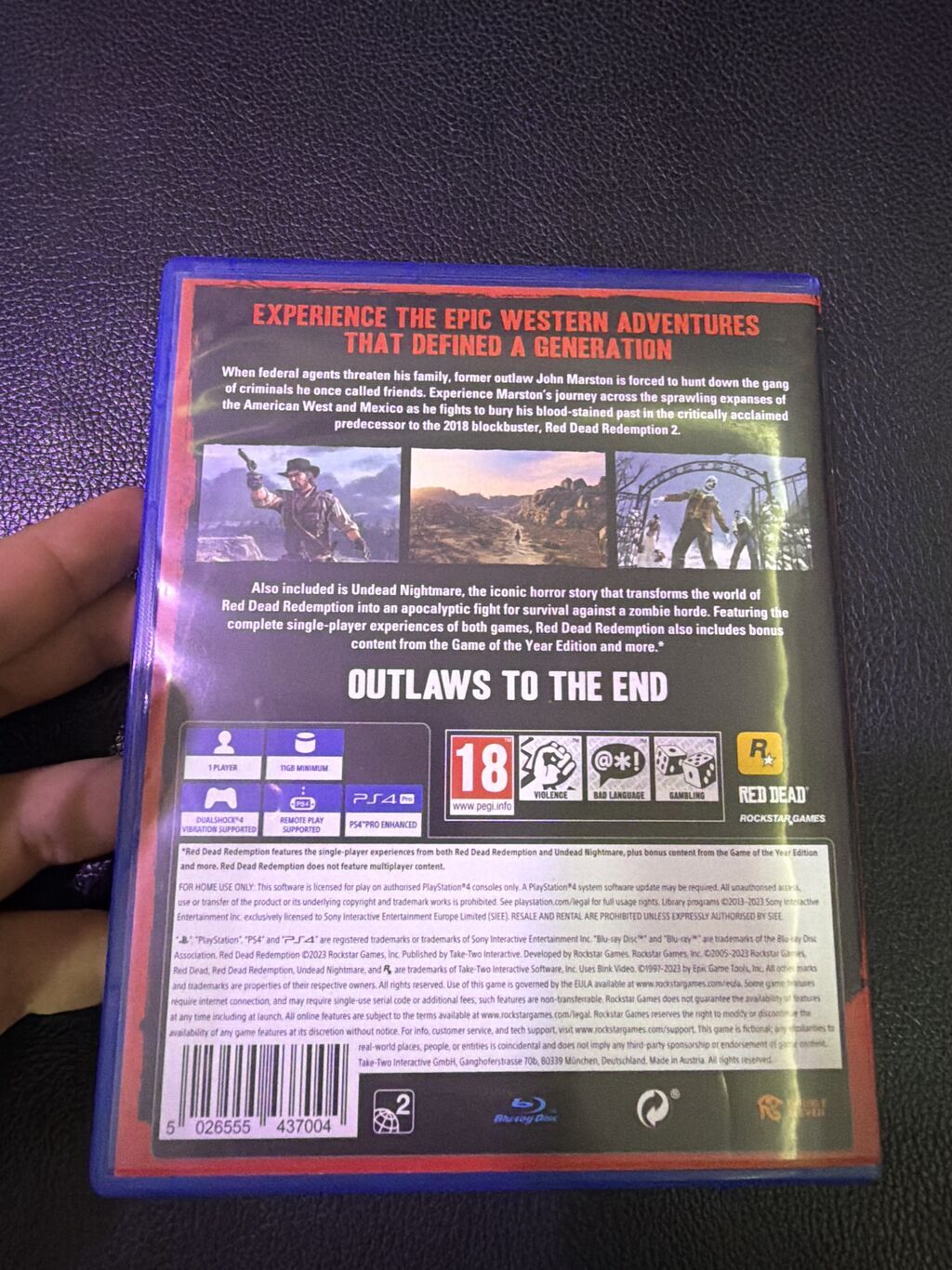 Red Dead Redemption 1 (PS4) İdeal Vezyetdedir Cızıqsızdır — Mallar, Gəncə (3)
