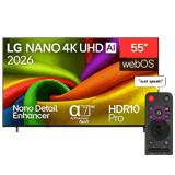 LG 55NU850B6LA nano 4K aı NU85 Smart TV 2026 — LG