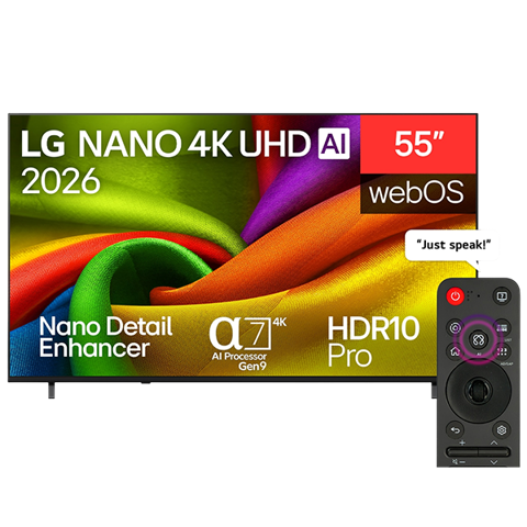 LG 55NU850B6LA nano 4K aı NU85 Smart TV 2026 — Bakı