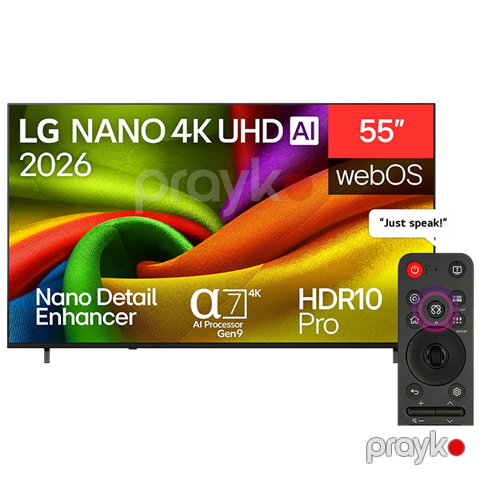 LG 55NU850B6LA nano 4K aı NU85 Smart TV 2026 — Bakı