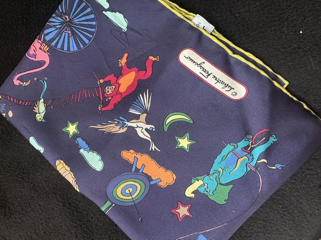 Salvatore Ferragamo ipək şərf - Material: 100% ipək (etiketdə — Aksesuarlar, Bakı (2)