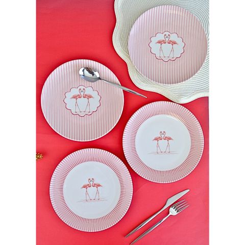 Tort üçün dəst Tabak Evi Flamingo Tuval 4 parça TVL4PTPRS1158 8684531607444 — Bakı