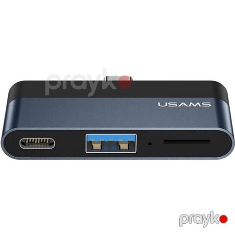 Hub Usams US-SJ491 / SJ491HUB01 Dark Grey — Bakı