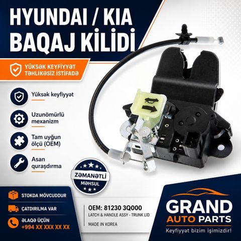 Hyundai Kia baqaj kilidi — Bakı